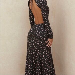 House of CB London Floral Backless Dress